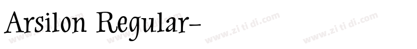 Arsilon Regular字体转换